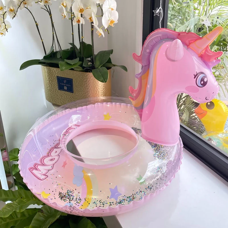 独角兽儿童游泳圈3-6-10岁加厚充气救生圈小孩腋下圈男童女童浮圈