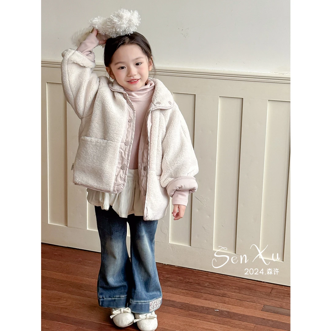 【森许】秋冬新品童装双面穿棉服外套-736