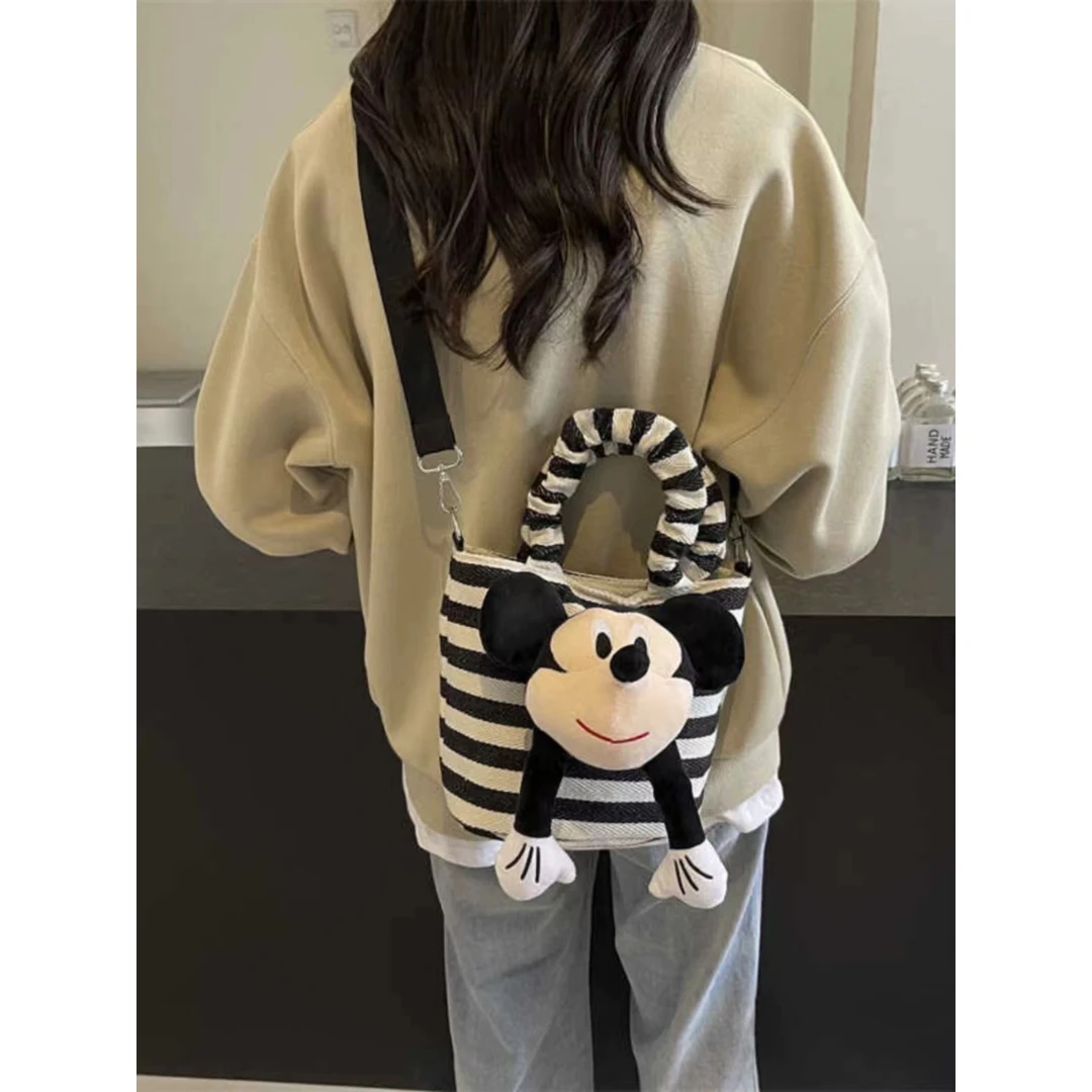 儿童百搭黑白条纹手提包包【条纹】福利