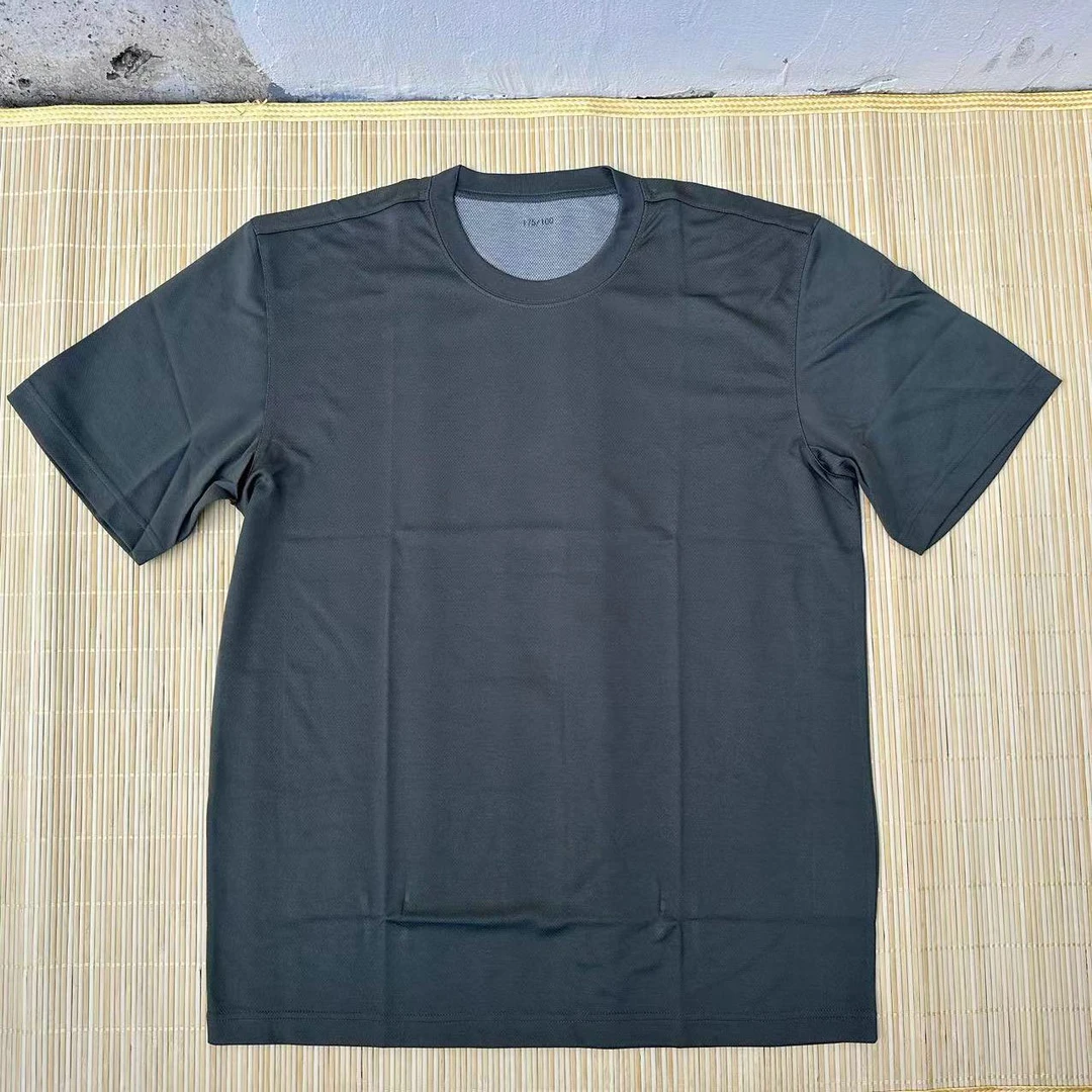 灰绿色短袖体能服上衣夏季户外圆领单上衣速干透气短袖圆领衫