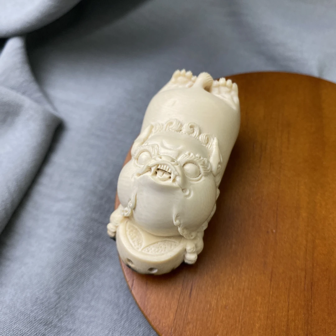ZJJ0001天然猛犸牙飞天摆件28x31x61 支持鉴定 假一赔四