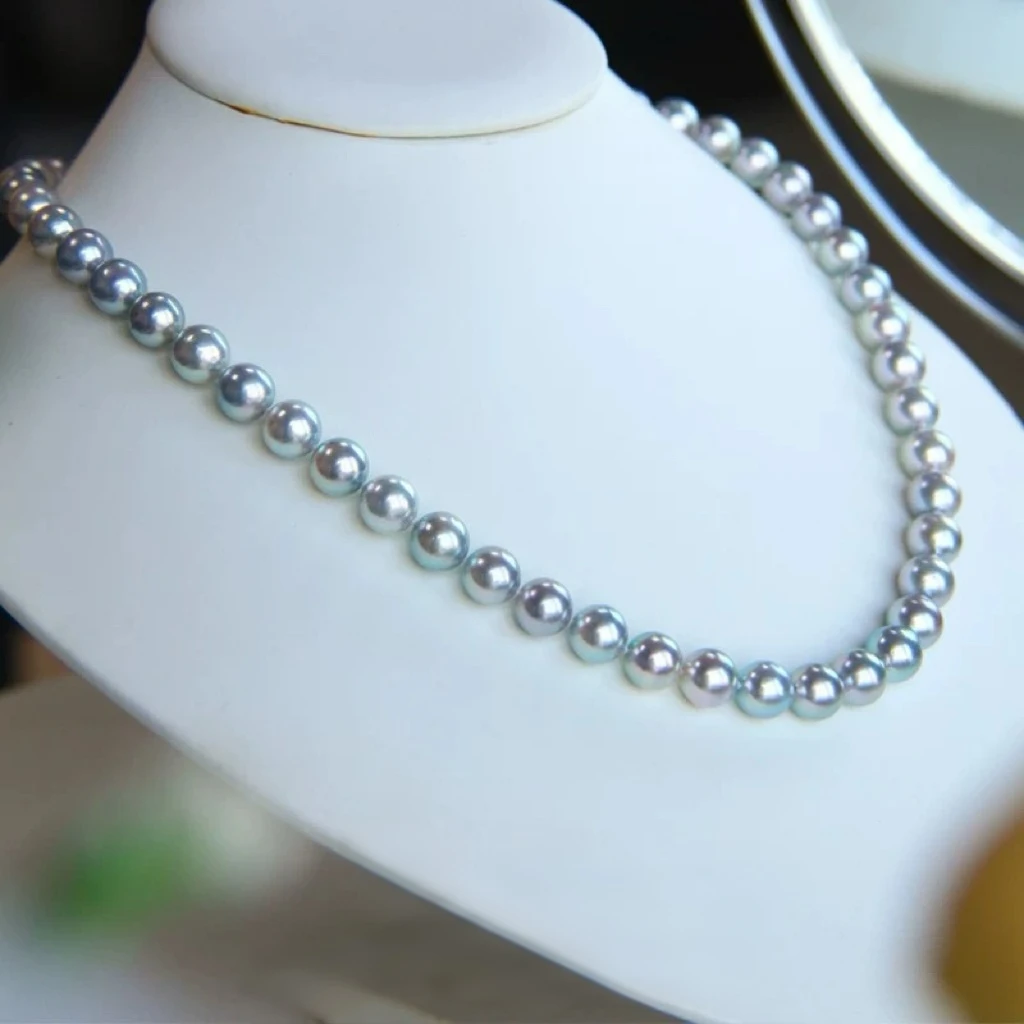 【宠粉福利】海水真多麻时尚独特气质珍珠项链8-9mm