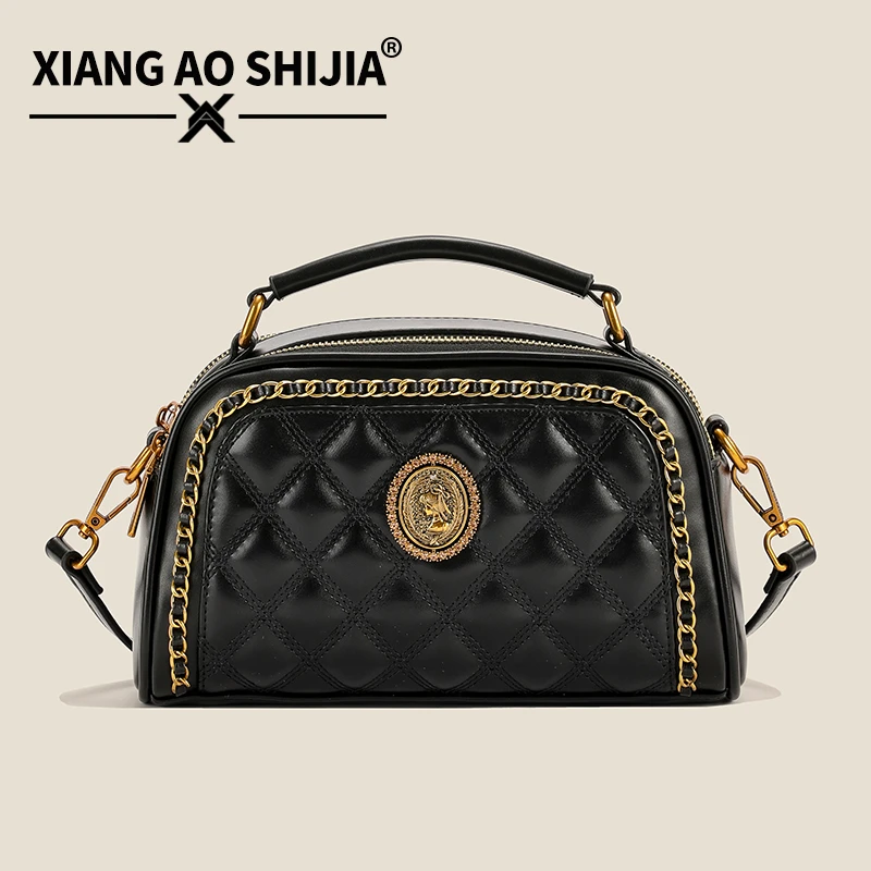 【宠粉福利】（长24*宽10*高14*）秋季新款质感棱格时尚百搭气质女包