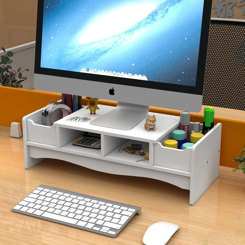 电脑显示器增高架办公室桌笔记本屏幕加高底垫置物架收纳整理架子