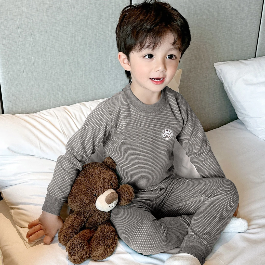 加厚保暖套装儿童内衣套秋冬女童长袖宝宝睡衣打底长袖长裤