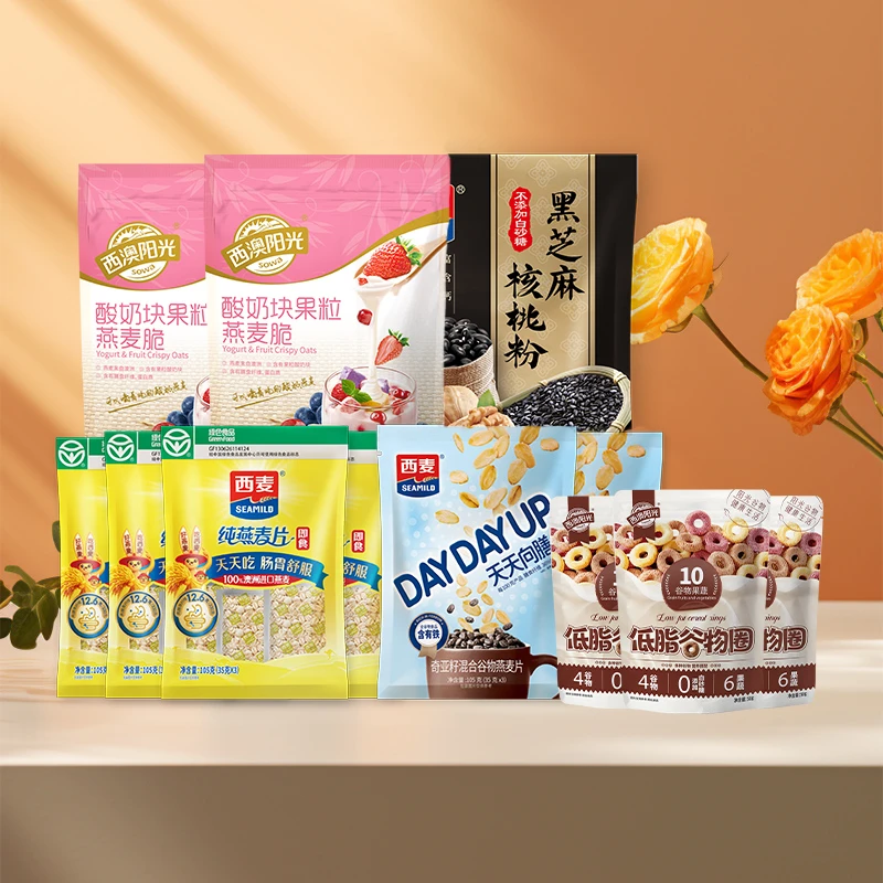 西麦水果坚果元气燕麦脆组合营养学生早餐碳水饱腹代餐