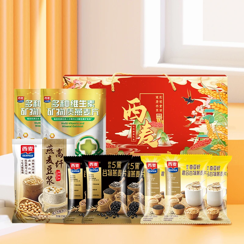 西麦多维燕麦奇亚籽燕麦片潮养礼盒