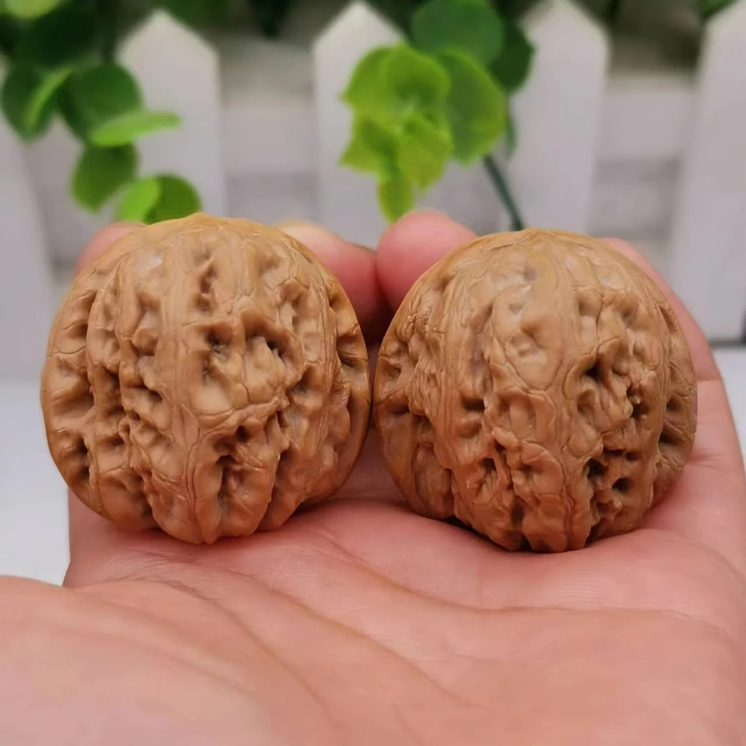 文玩核桃平谷元宝金锭子桩型翘肩膀姜黄皮原色