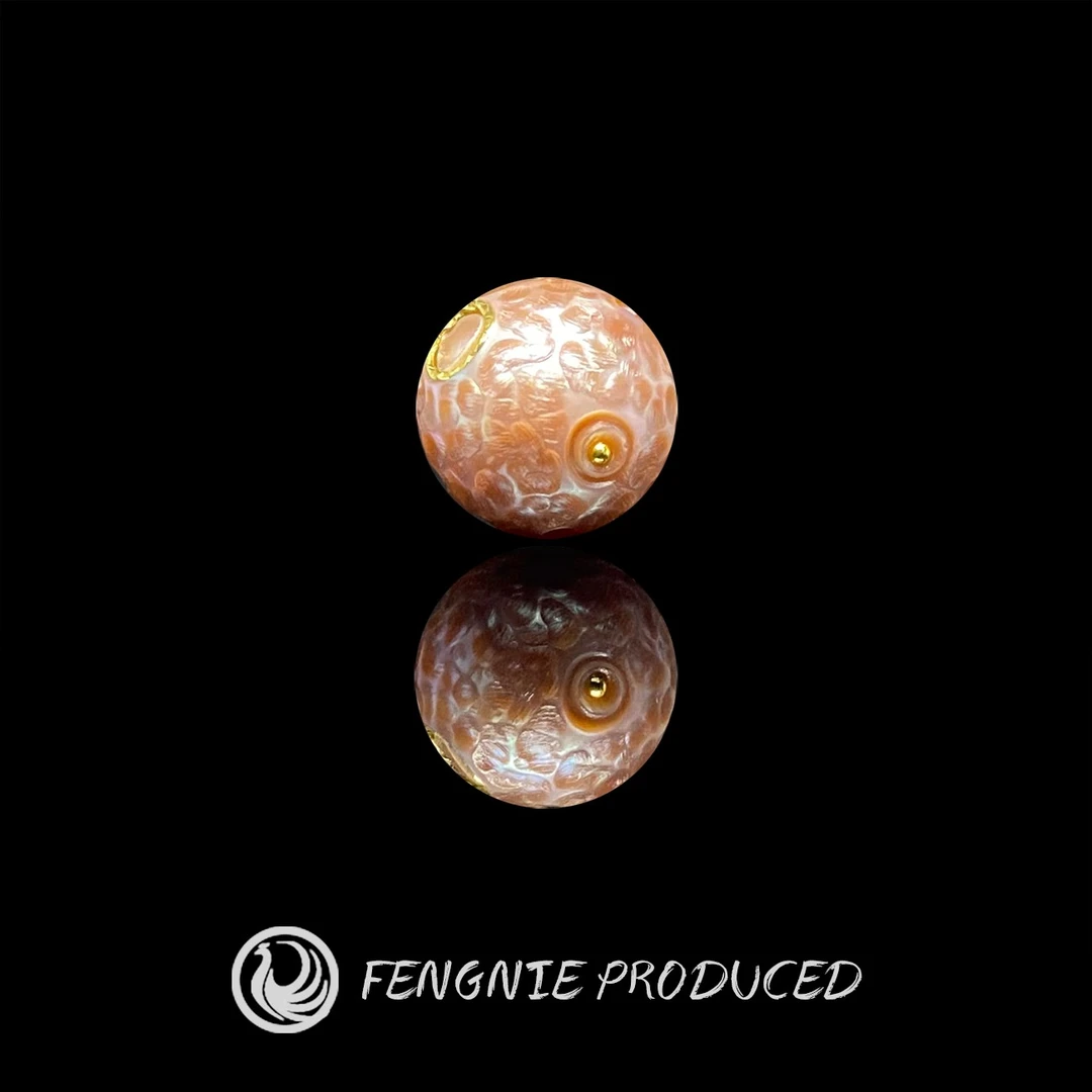 天然无核淡水珍珠散珠星球珠精工雕刻文玩配饰散珠配珠单珠商家