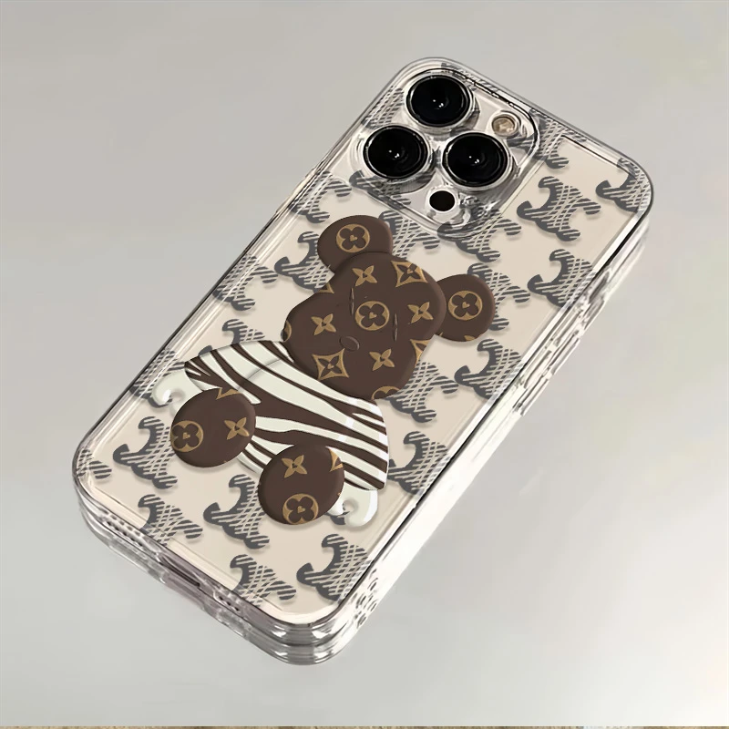 老花小熊苹果/华为/VIVO/OPPO/荣耀/小米/三星新款防摔透明手机壳