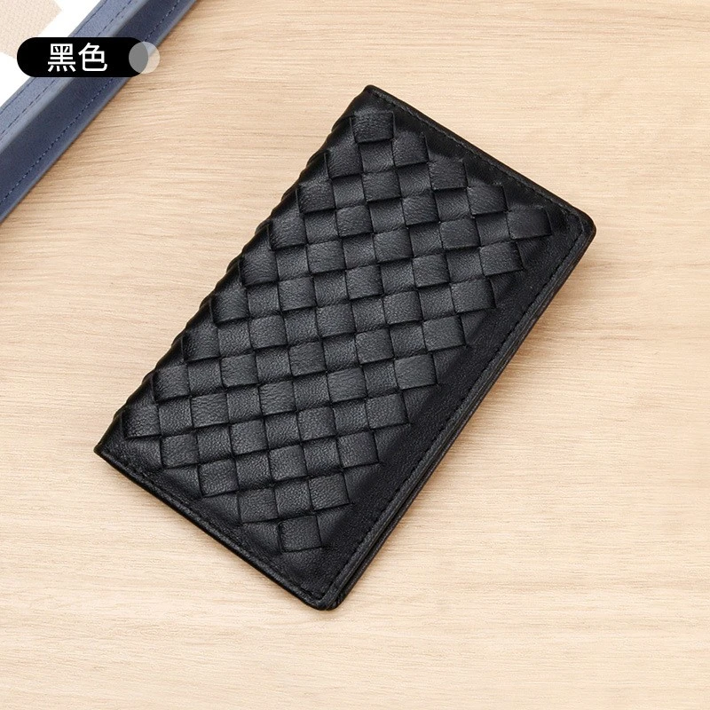 男士羊皮编织卡包新款卡包证件包RFID防磁卡包女款