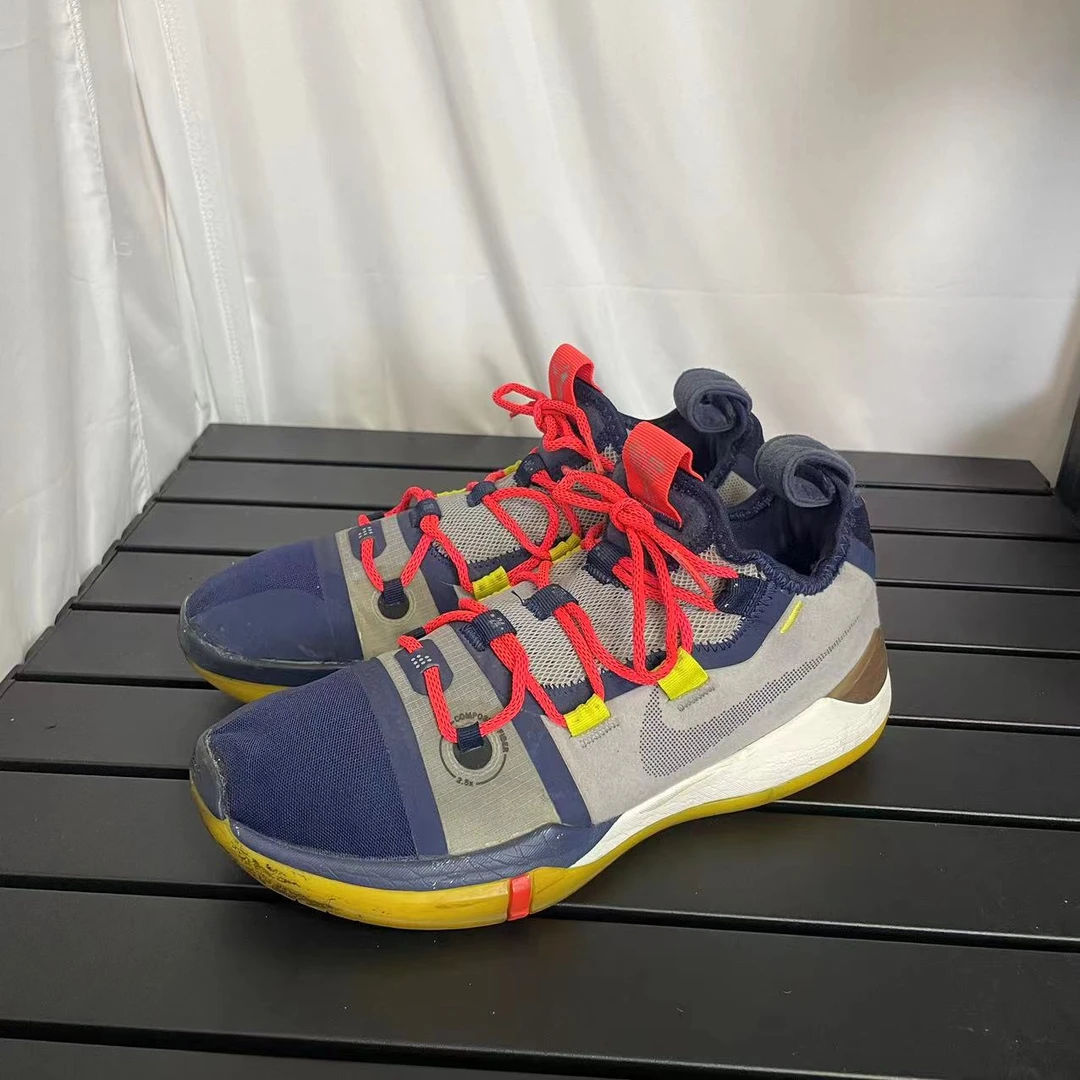 41码公价1.9k耐克科比曼巴Kobe AD Mamba低帮篮球鞋灰蓝色
