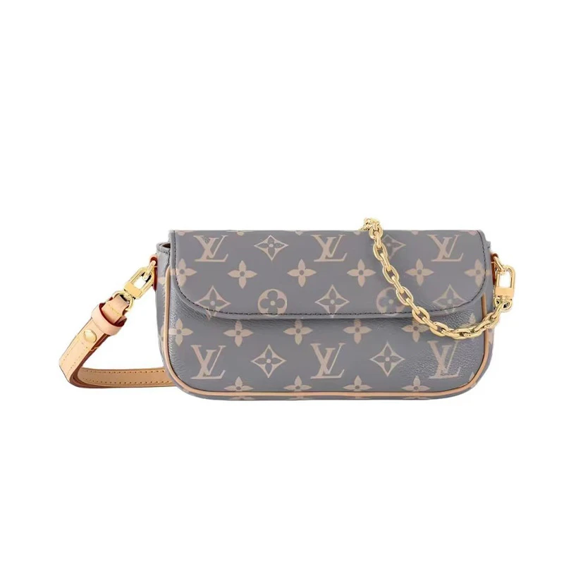 全新未使用 LouisVuitton/路易威登 WalletonChain lvy斜挎帆布包