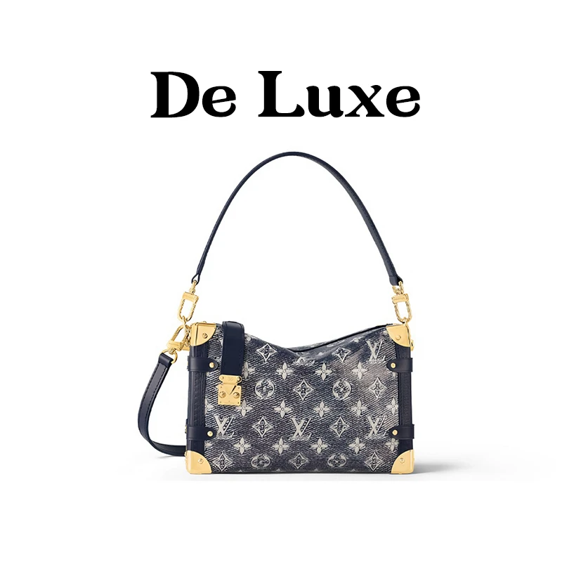 未使用 LouisVuitton/路易威登 福利款SideTrunk软盒子包蓝色