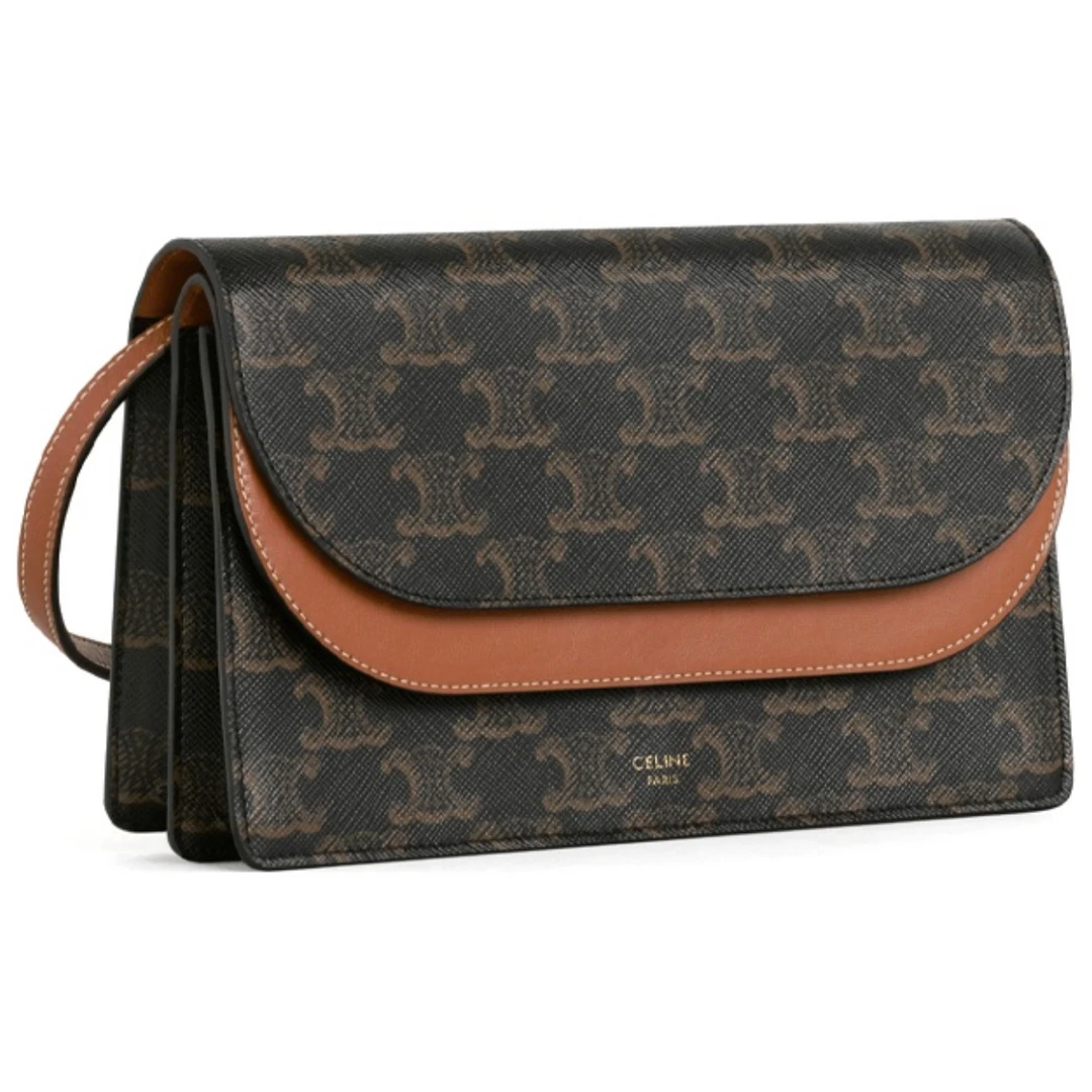 全新未使用 Celine/思琳 Wallet on strap 老花woc