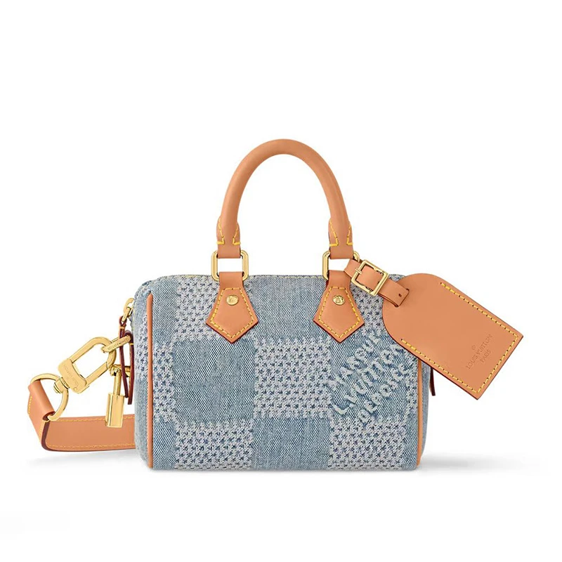全新未使用 LouisVuitton/路易威登 单宁牛仔speedy18