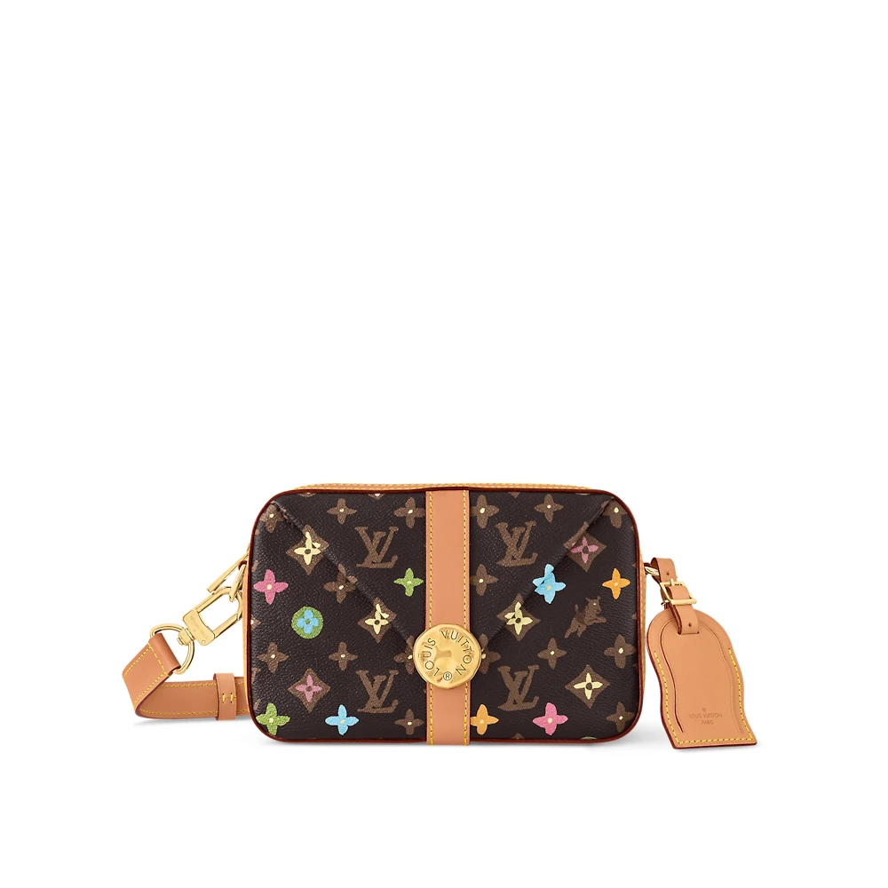 全新未使用 LouisVuitton/路易威登 Tyler联名黑三彩信封包