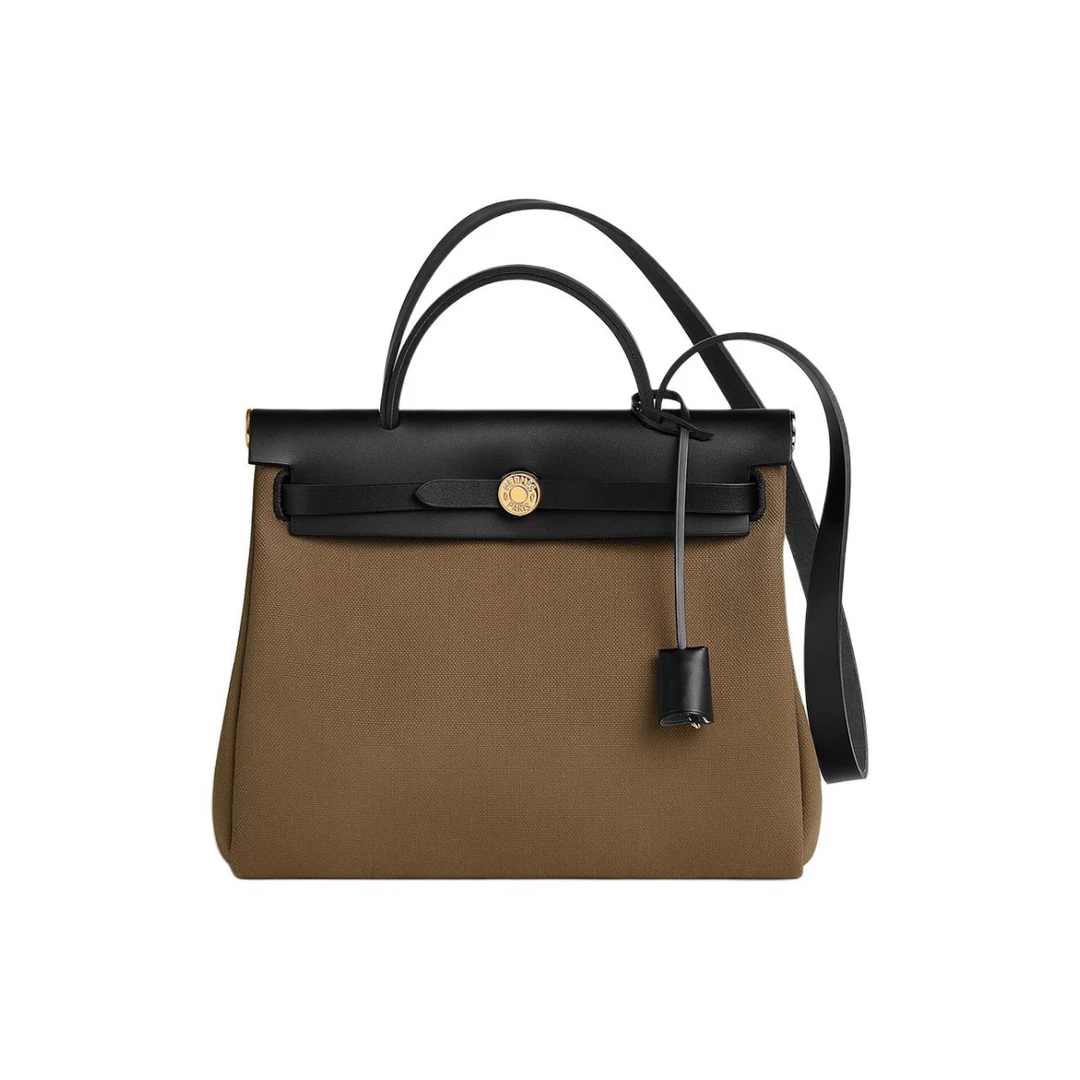 全新未使用 Hermes/爱马仕 31herbag巧克力黑金扣 B刻