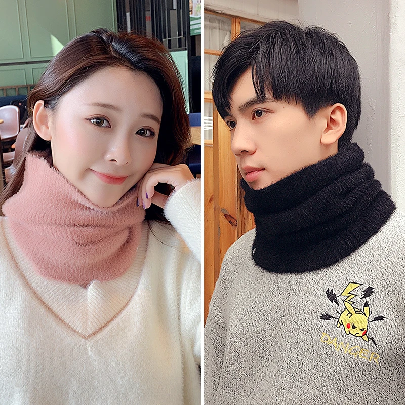 围脖冬季女韩版百搭套头帽子男保暖围巾防风加绒加厚护颈椎脖套