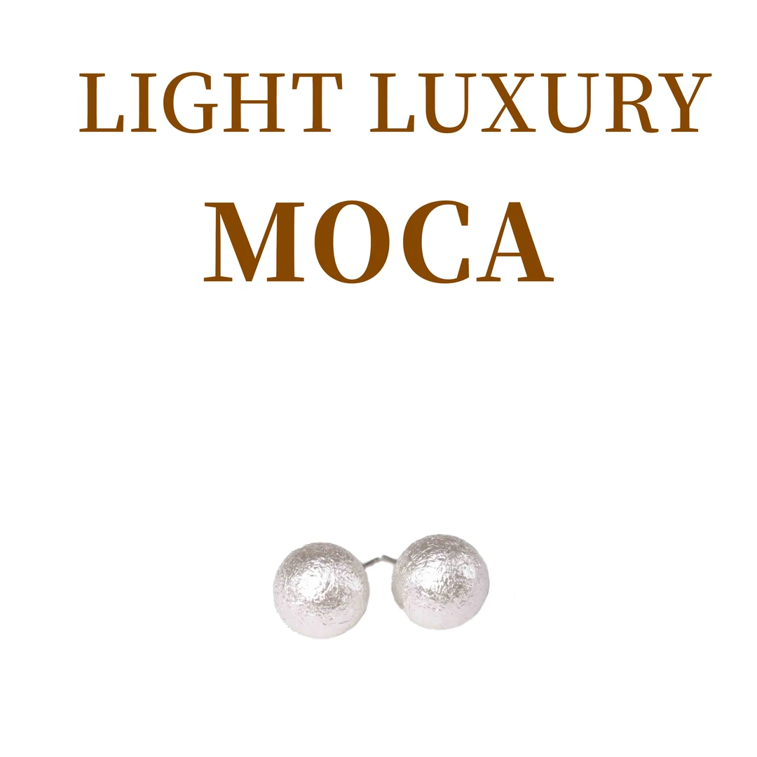 铜合金耳饰 小众磨砂气质简约耳钉8451