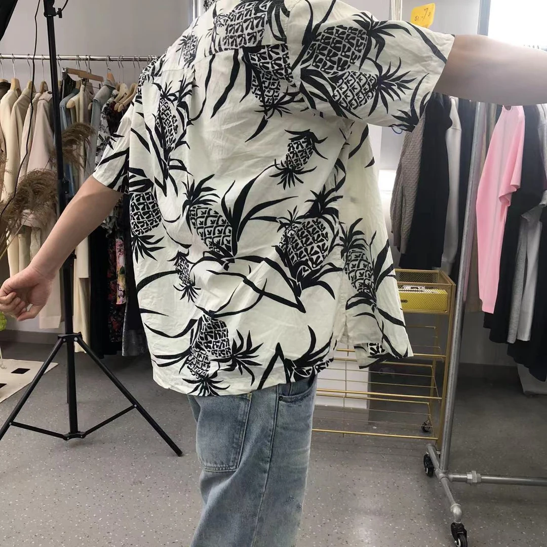 1111孤8男女同款短袖宽松衬衫