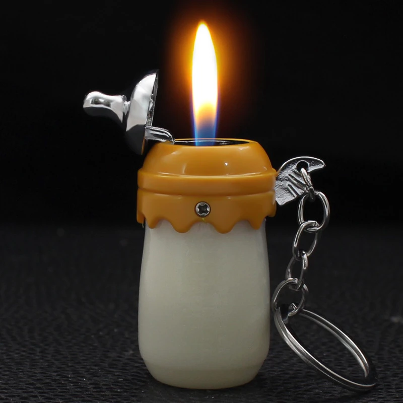 可爱迷你奶瓶打火机个性创意小挂件耐用便携网红饰品送男友礼物潮