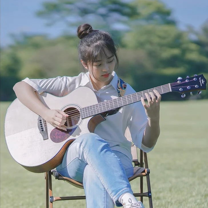 Kepma卡普马F0单板吉他41寸民谣指弹弹唱电箱缺角初学男女学生