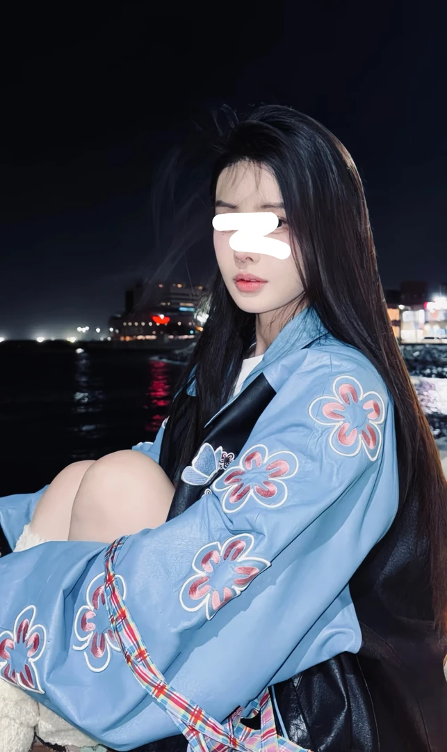 r77新款韦雪同款翠鸟刺绣加棉夹克外套男女同款-259