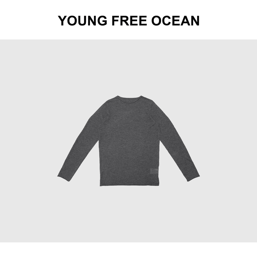 【YF】推荐 2023秋冬款 美利奴羊毛长袖柔软素色毛衣