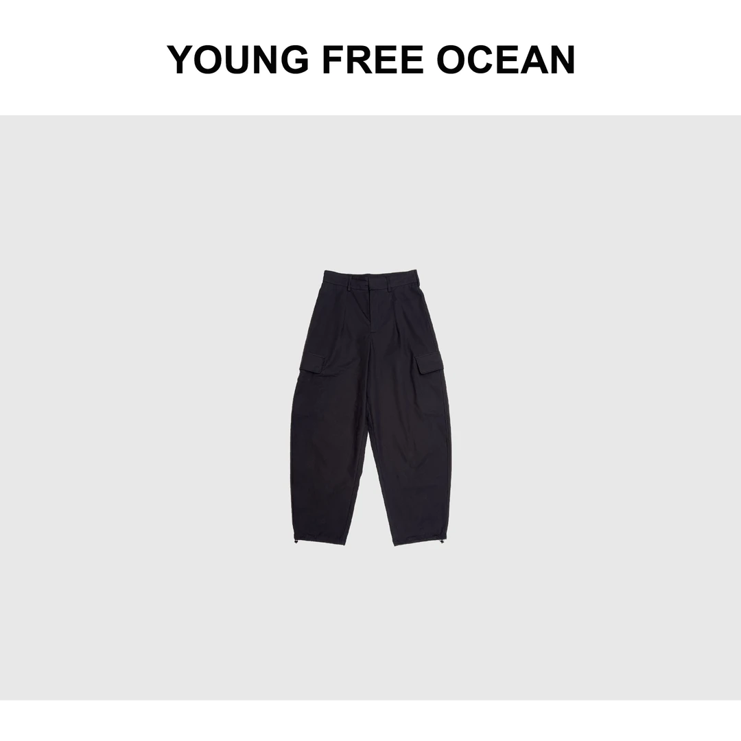 YOUNG FREE OCEAN2024秋款 侧口袋收裤脚工装休闲裤C1118