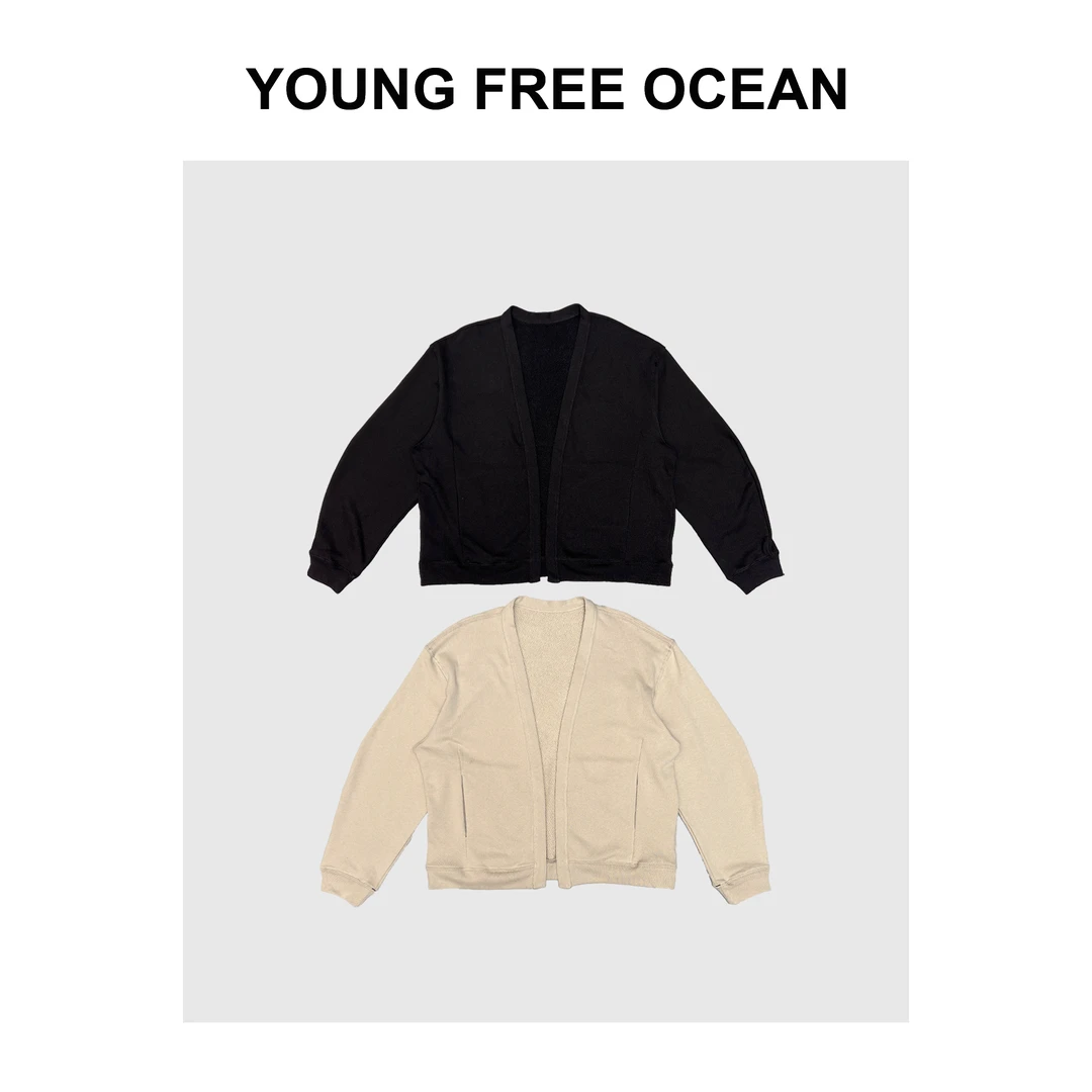 【YF】推荐 2023秋冬款 设计感无扣软糯开衫卫衣