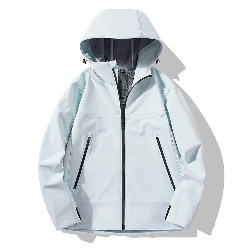 时尚石墨烯软壳衣户外徒步登山服外套男女轻量防风防水冲锋衣外套