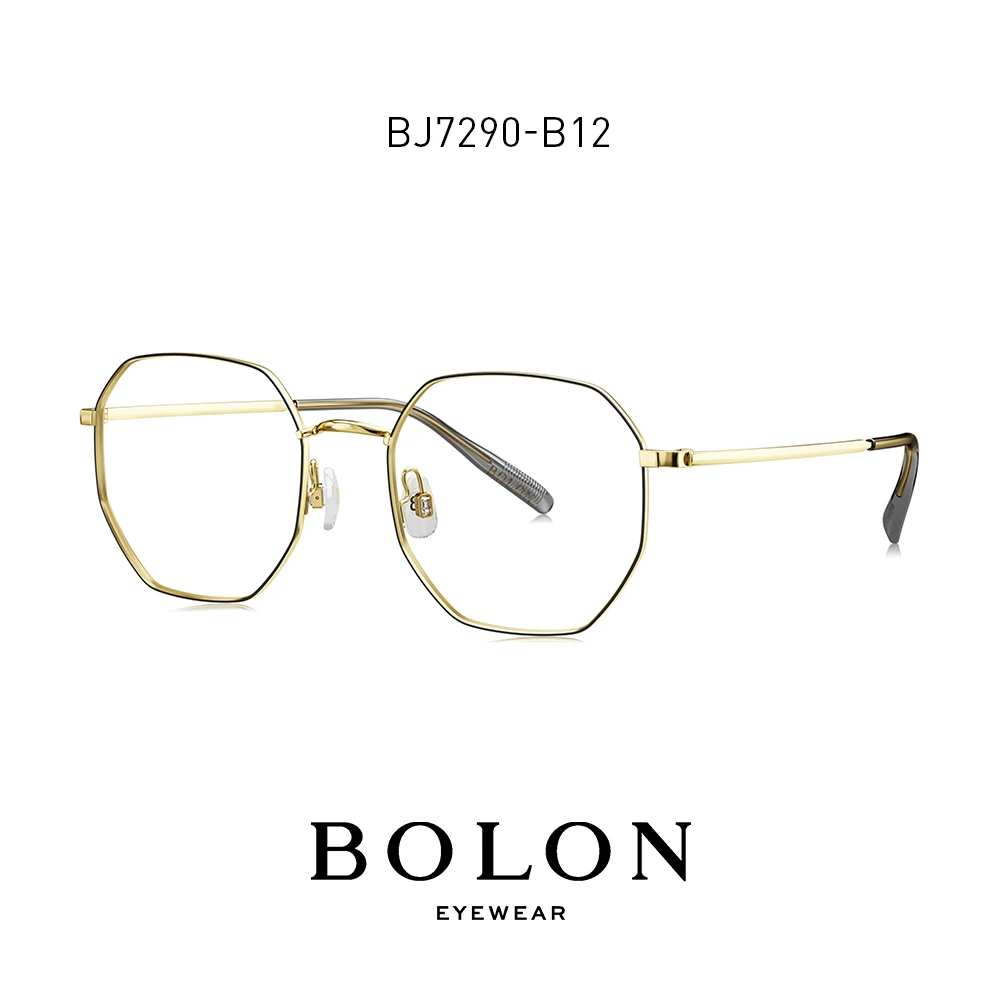 BOLON暴龙眼镜2023新品光学近视眼镜框镜架多边形全框男女BJ7290