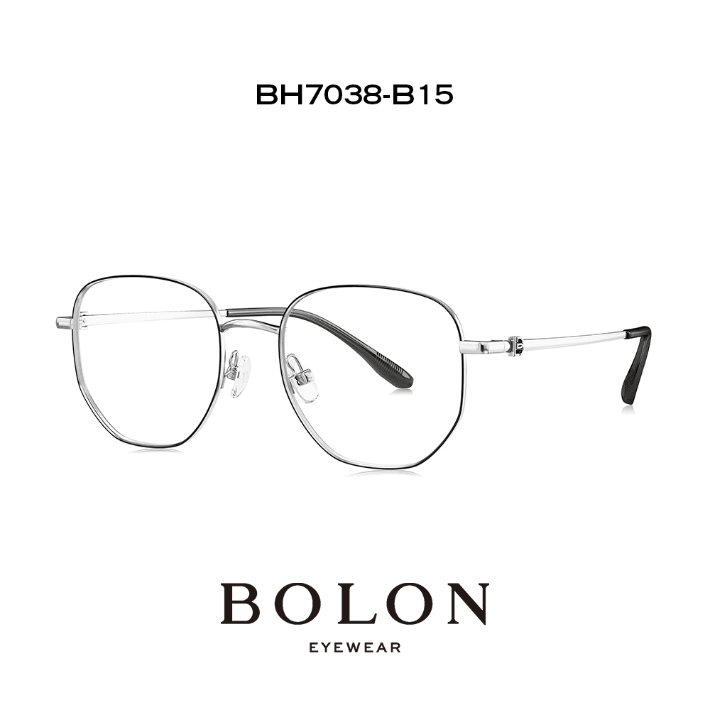 BOLON暴龙近视眼镜框23新品钛合金复古潮流全框光学男女架 BH7038