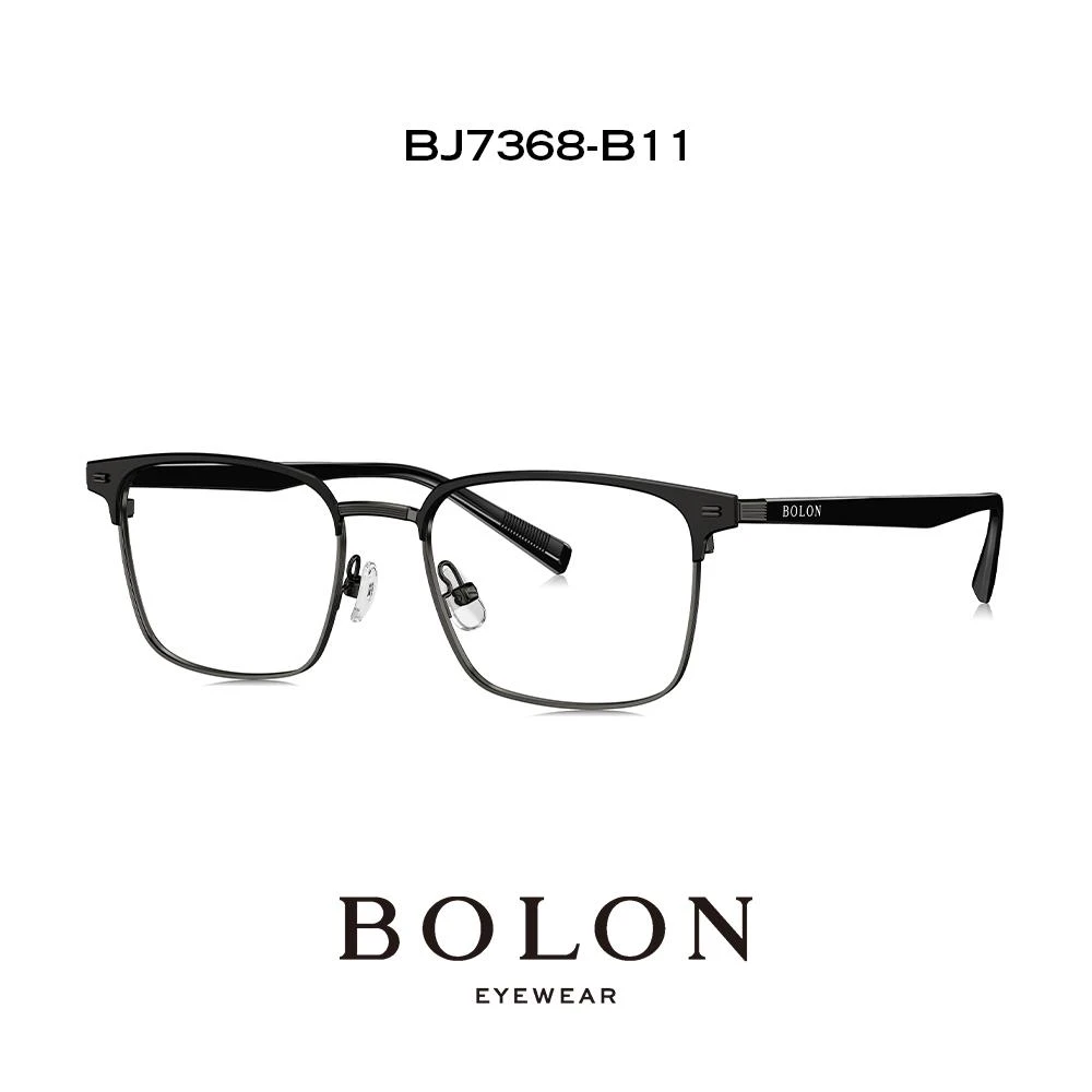 BOLON暴龙眼镜复古光学镜架金属D框配镜近视可配眼镜框男女BJ7368