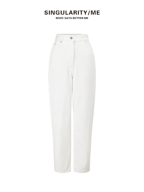 Singularity Me 1382 白牛镰刀型斜纹百搭牛仔裤