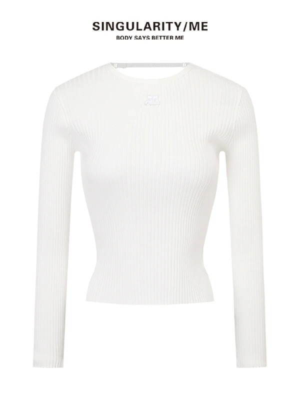 Singularity Me 513 镂空后背针织打底衫