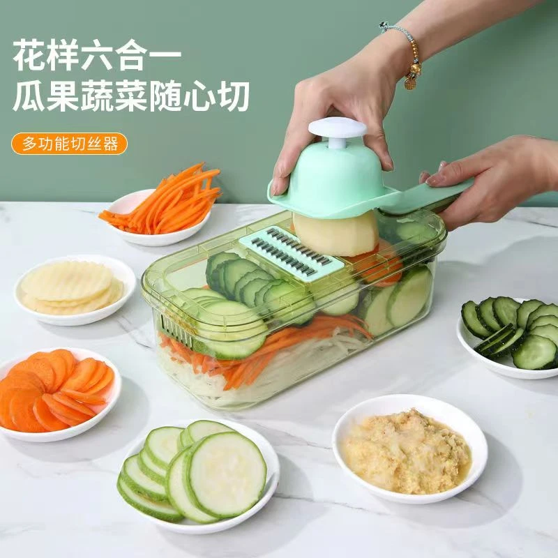 切丝神器家用土豆丝擦丝器不锈钢切菜器厨房切丝器多功能刨丝器