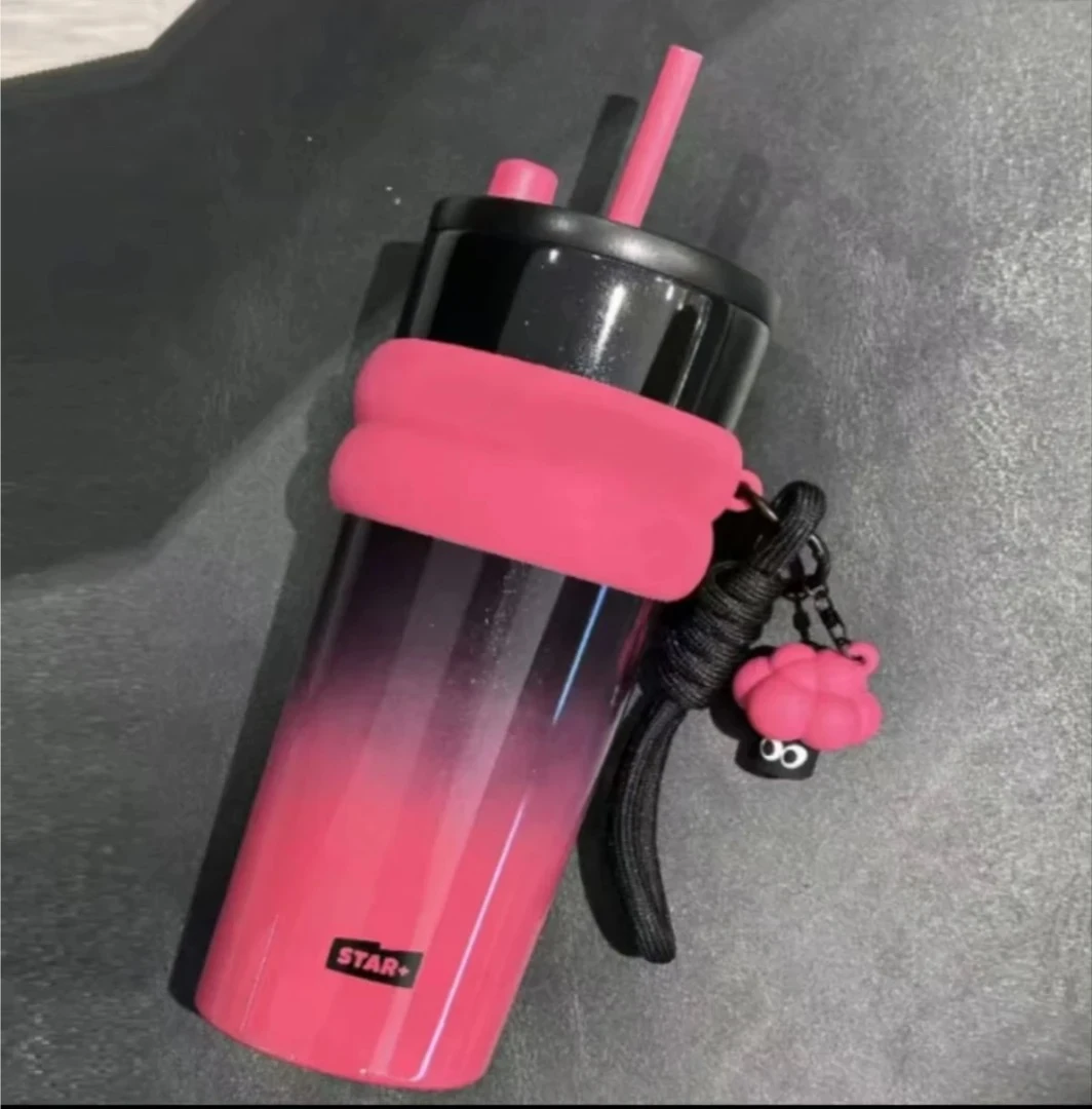 女生高颜值不锈钢水杯一个户外便携运动高颜值保温杯