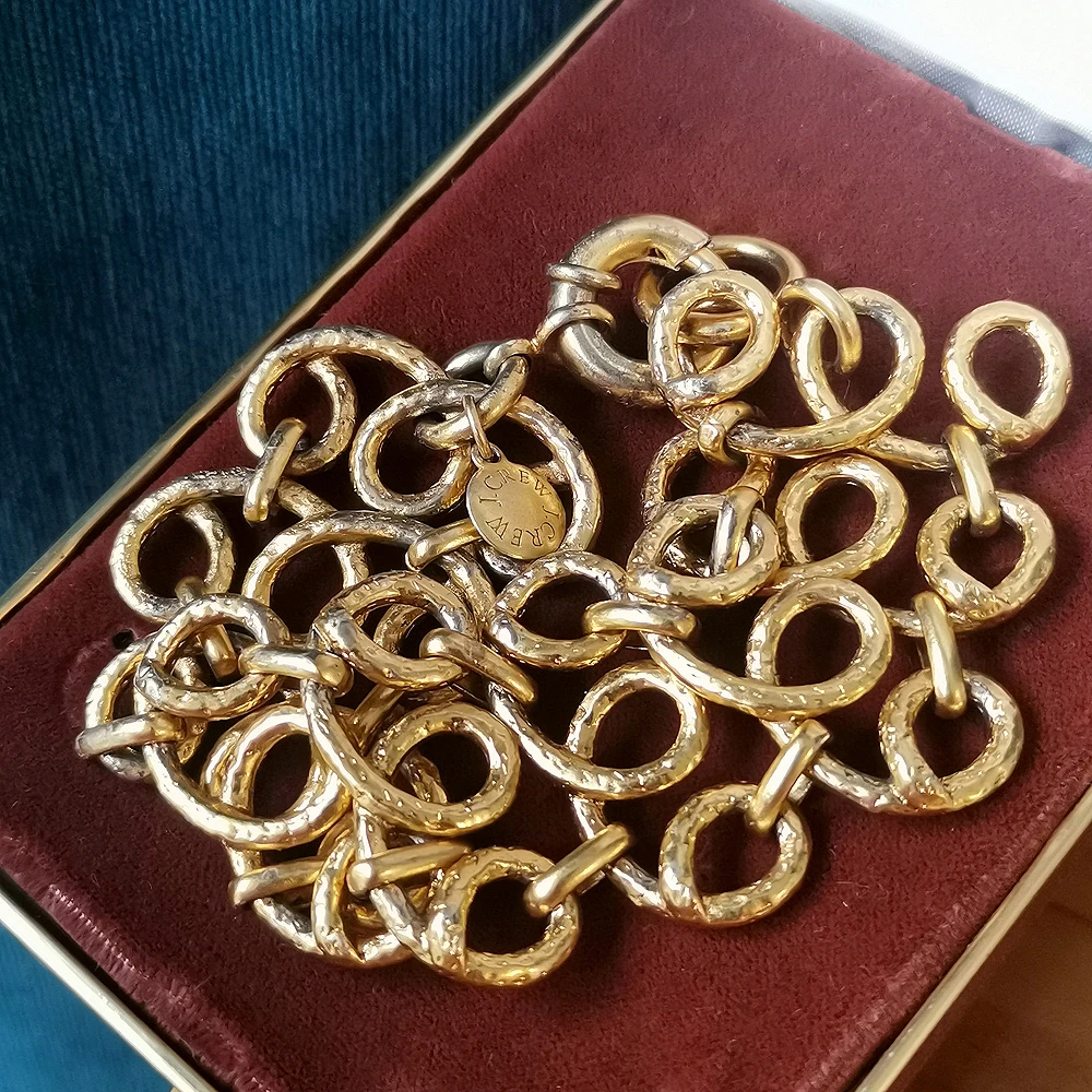 J.CREW重工雾金扭绳19CM手链[2408311-146]