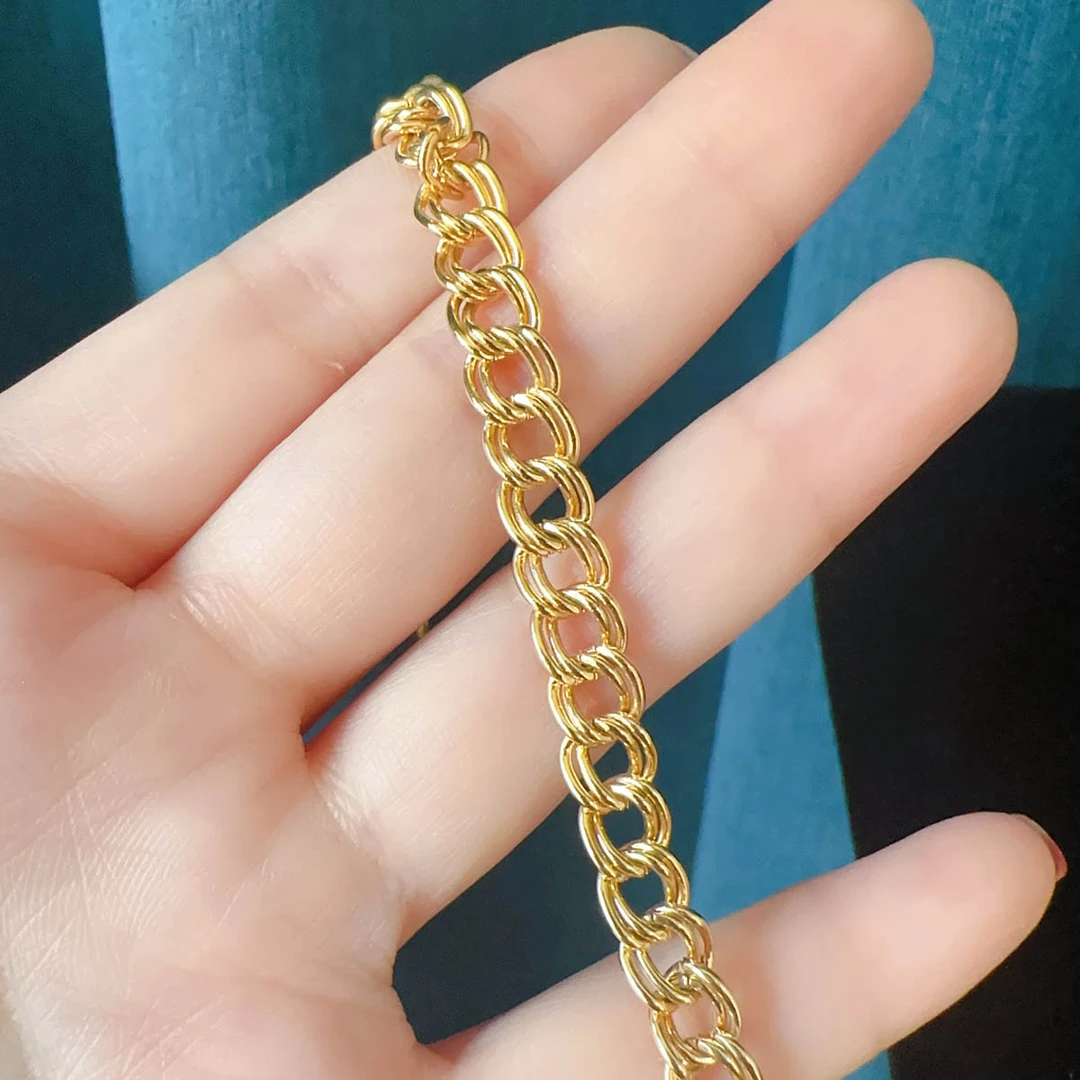 精致双层环扣18cm手链[1409131-129]