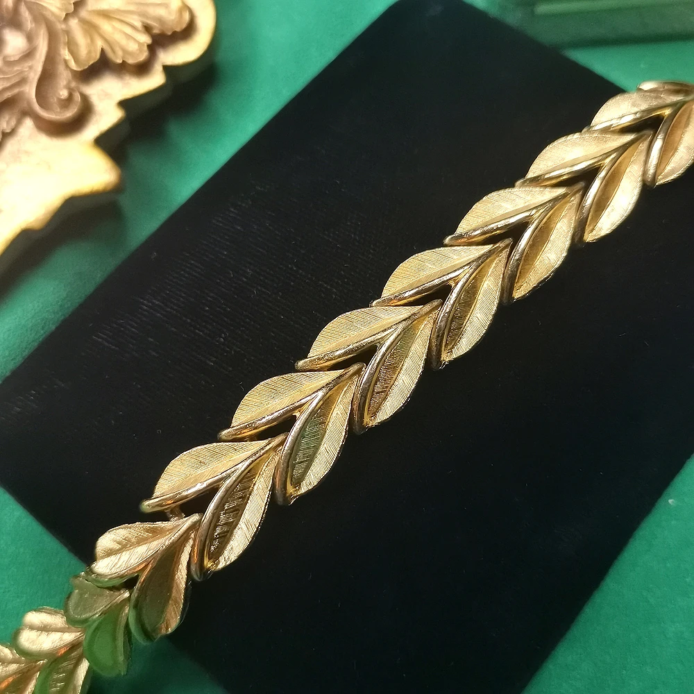 trifari刷金花叶18.5cm手链[2410092-130]