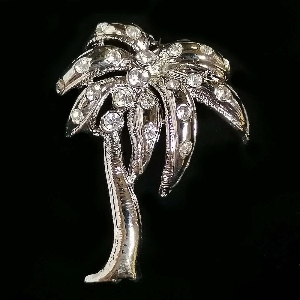 银色椰树胸针[280293-030]