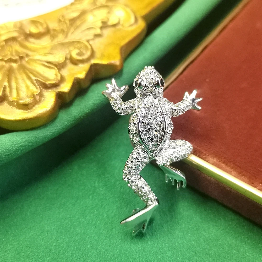 施华洛vintage密镶小林蛙胸针[2410151-033]