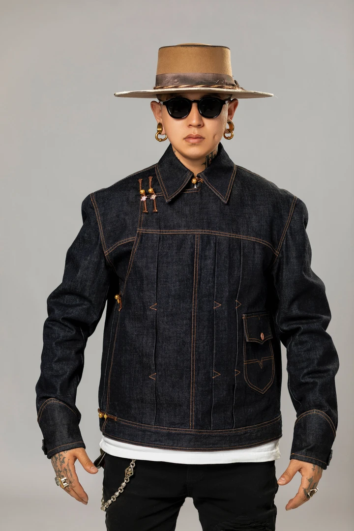 塔鸡卡2024新品【刀片】夹克男士 单宁牛仔潮流牛仔复古经典设计师