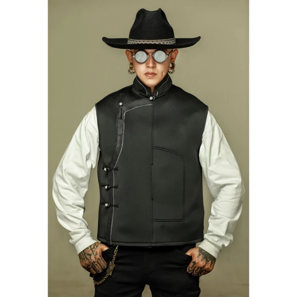 塔鸡卡第二季新品【阿鄂艺】男女同款马甲春秋