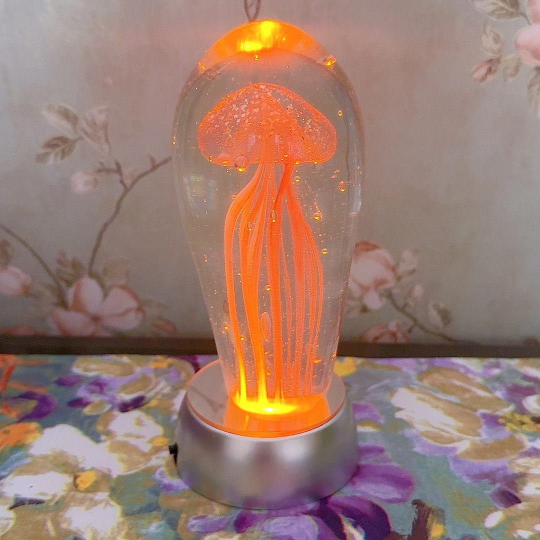 淄博工艺蓝色琉璃 水母