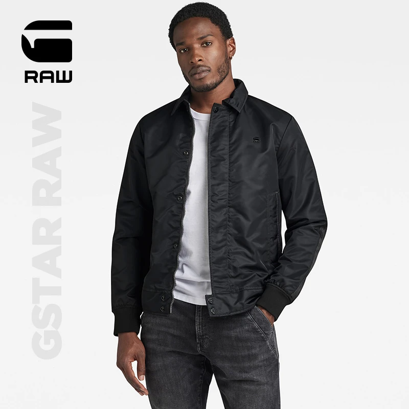G-STAR RAW2023年秋季新品哈灵顿商务休闲男士长袖夹克D23650