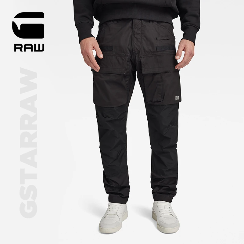 G-STAR RAW春秋3D大口袋潮流工装风锥形耐穿休闲裤男士D23636