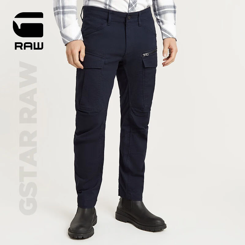 G-STAR RAW秋冬新品男士休闲裤3D锥型工装裤简约弹力舒适轻质时尚